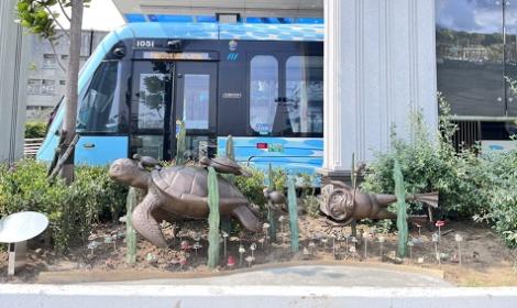 淡海輕軌漁人碼頭站公共藝術新亮點！　透過列車劇場表演體驗淡水人文歷史