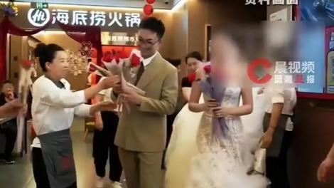 300人吃飽才花10萬！新人「婚宴辦在海底撈」　網讚：這屆年輕人真會玩