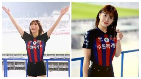 壯壯跨界韓足應援「淋雨跳舞」！內心巨大衝擊有感而發　韓籍啦啦隊員為她加油