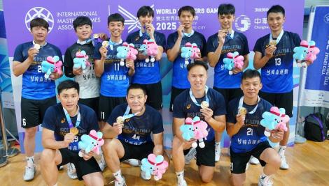 「黑狗」陳建禎領軍！　黃金世代男排世壯運奪金