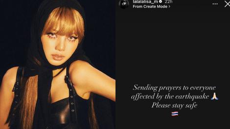 Lisa向家鄉強震受災戶祈福　多名K-pop泰籍成員同步慰問