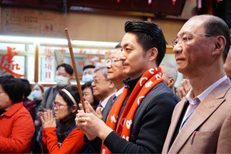 初一蔣萬安走訪各大宮廟　祈求臺北市四時無災