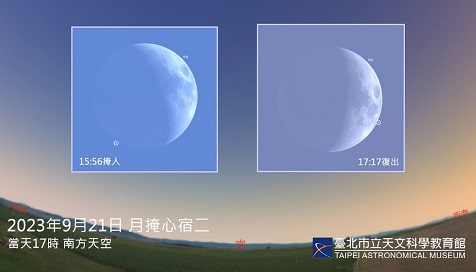 星星消失秀！　臺北天文館21日直播天象奇觀月掩心宿二